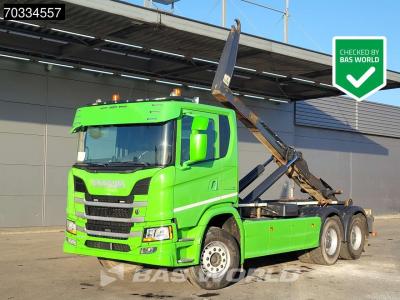 Scania G500 6X4 20tons Containersystem Big-Axle Full Steel Retarder Automatic Euro 6 en vente par BAS World B.V.