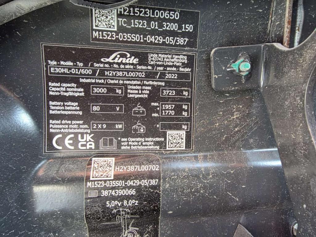 Linde E30HL-01/600 Photo 7