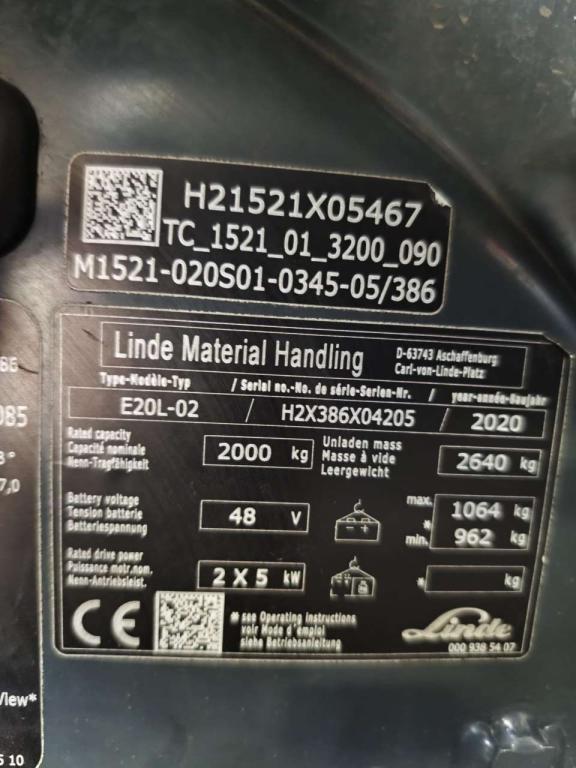 Linde E20L-02 Photo 6
