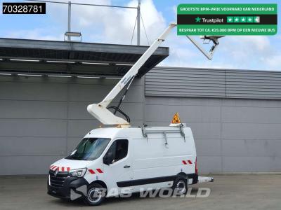 Renault Master 145PK Hoogwerker 12m Werkhoogte L2H2 Trekhaak Airco Cruise Camera Euro6 L2 Hubarbeitsbuhne A en vente par BAS World B.V.