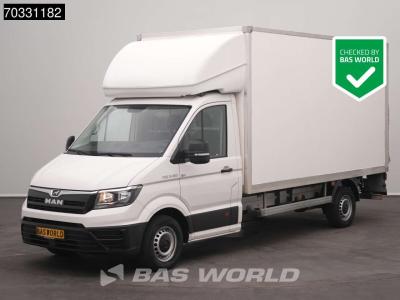 Man TGE 3.180 Dhollandia Laadklep Zijdeur Bakwagen Camera Airco Cruise Koffer Meubelbak A/C Cruise cont en vente par BAS World B.V.