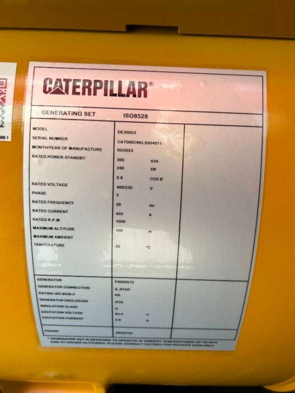 CAT DE300E0 - C9 - 300 kVA Generator - DPX-18021 Photo 6