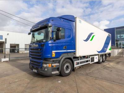 Scania R410+CHEREAU+CARRIER 1150 MT-TRI-TEMP+DHOLLANDIA 2.5T. en vente par Braem NV