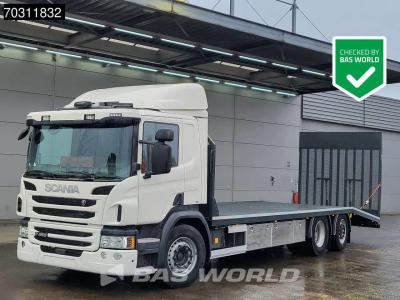 Scania P450 P 6X2 8,80m Machine Transporter Winch Lift+Steering Axle Euro 6 en vente par BAS World B.V.