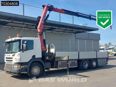 Scania P360 P 6X2 HMF 1820-K4 Kran Crane Lift+Steering Axle Air Suspension Euro 6 en vente par BAS World B.V.