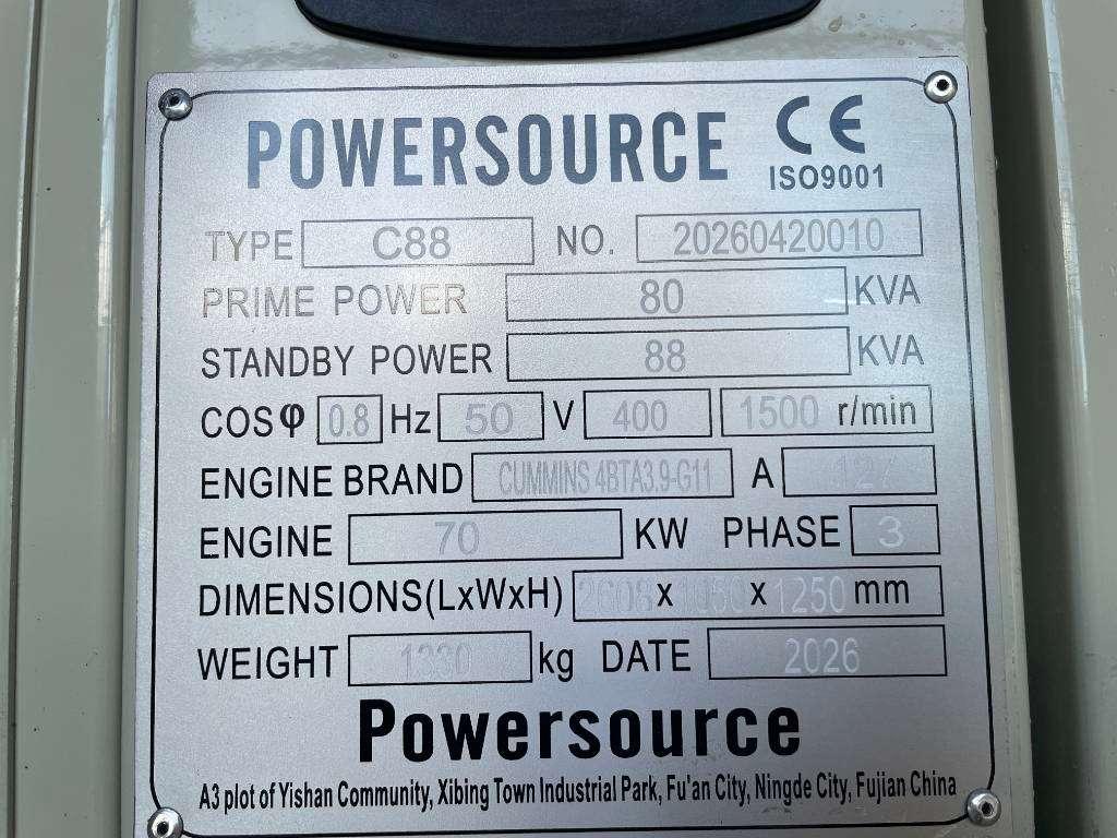 Cummins 4BTA3.9-G11 - 88 kVA Generator - DPX-19834 Photo 6