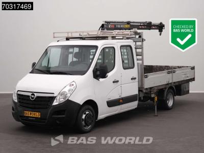 Opel Movano 145PK Kraanwagen Hiab T-CLX 023 B-3 Dubbellucht Open Laadbak 3,5t Trekhaak Airco Cruise Euro en vente par BAS World B.V.