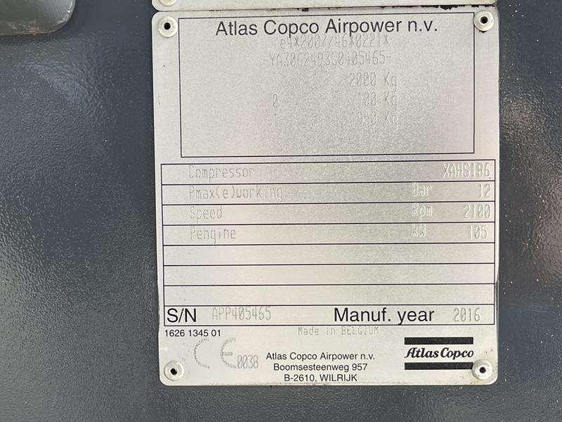 Atlas Copco XAHS 186 Photo 8