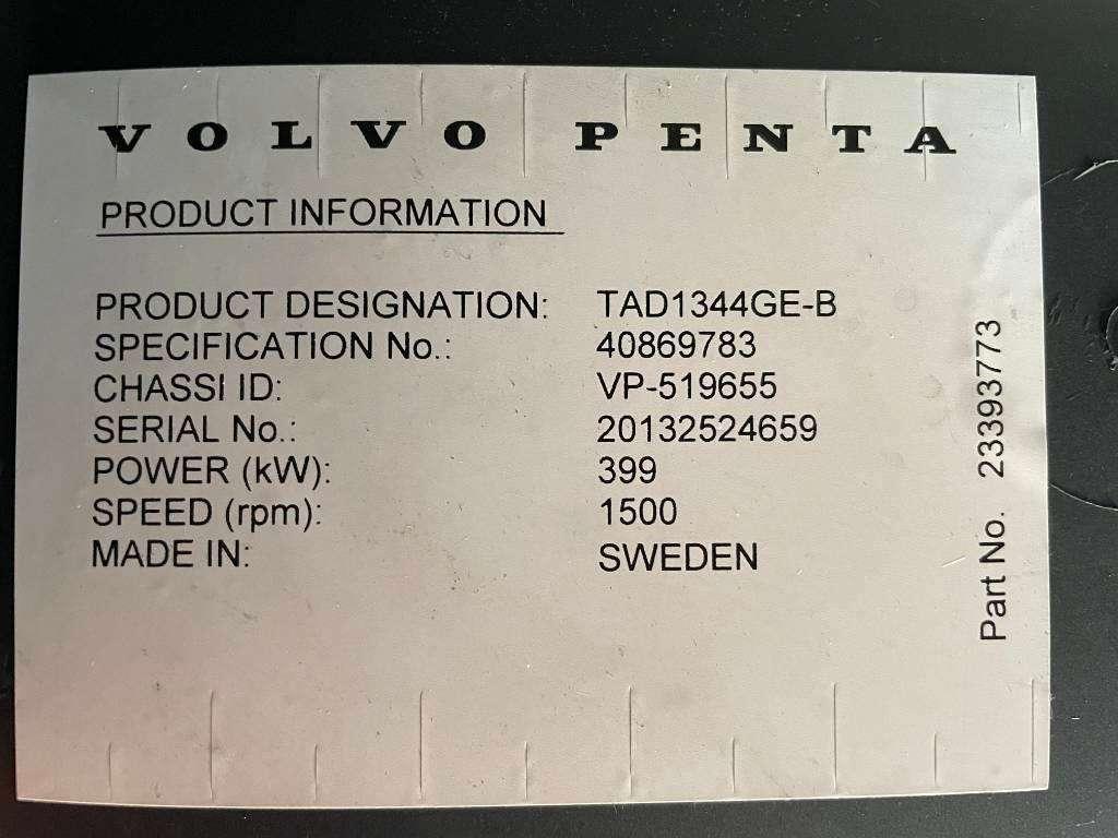 Volvo TAD1344GE - 450 kVA Generator - DPX-18880 Photo 16