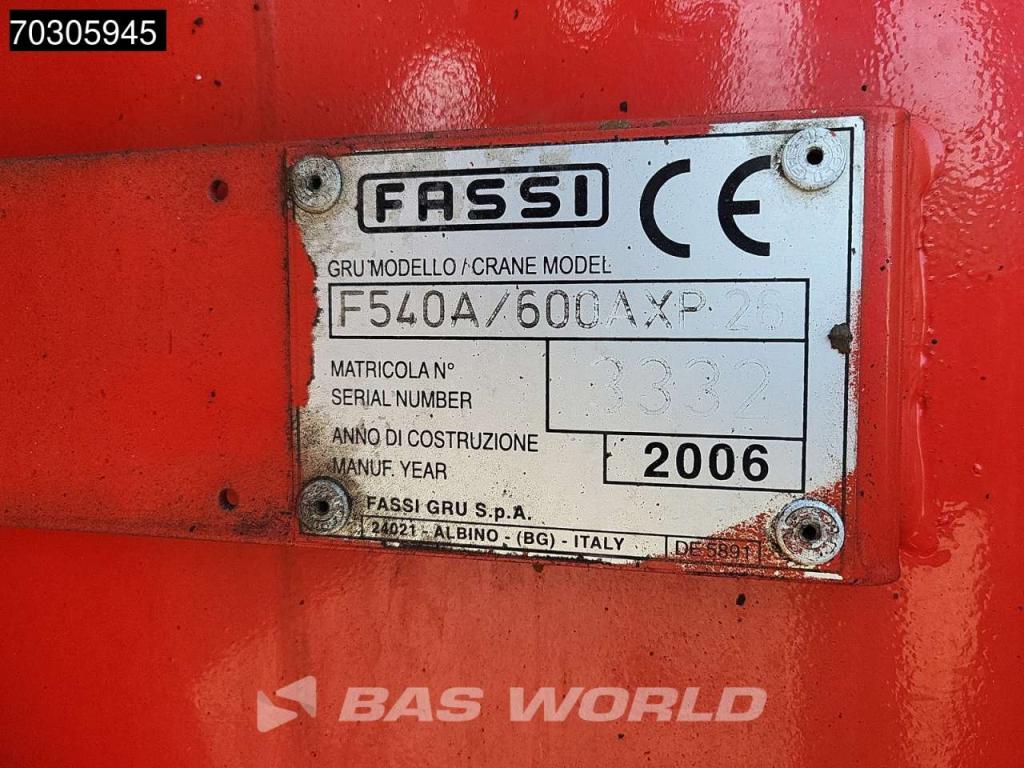 Man TGA 33.350 TGA 6X6 Fassi F600 6+6 Extensions Fly-Jib Manual Full Steel Photo 22