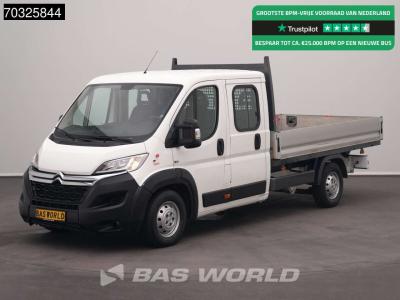 Citroen Jumper 130pk Dubbel Cabine Open Laadbak Airco Cruise Euro6 Pritsche Pickup Open Box Airco Cruise co en vente par BAS World B.V.