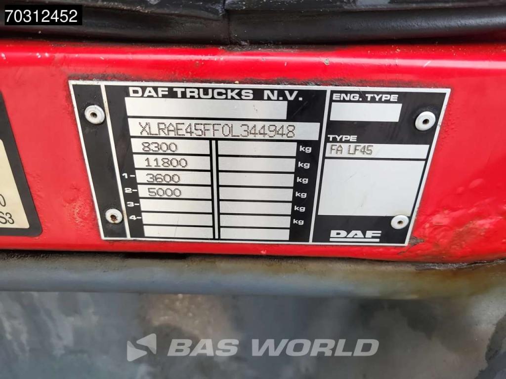 Daf LF45.160 4X2 8tonner Manual 1500kg Ladebordwand Euro 5 Photo 28