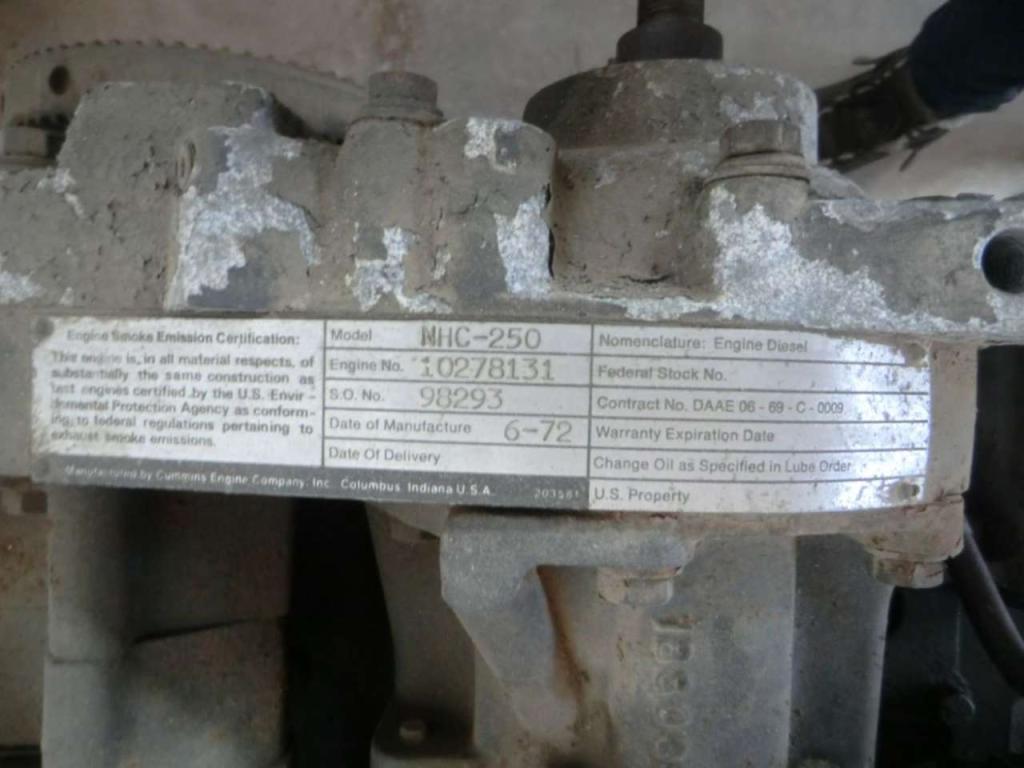 Moteur à combustion pour Cummins NHG-250 Photo 4