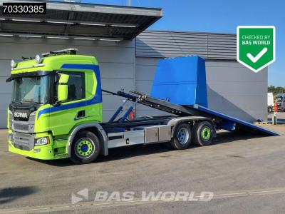 Scania P370 6X2 Recovery truck Abschleppwagen Winch Lift-Axle Automatic Euro 6 en vente par BAS World B.V.