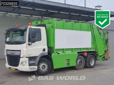 Daf CF 290 6X2 NL-Truck APK HALLER 20m3 MED XL Steering Axle Automatic Euro 6 en vente par BAS World B.V.