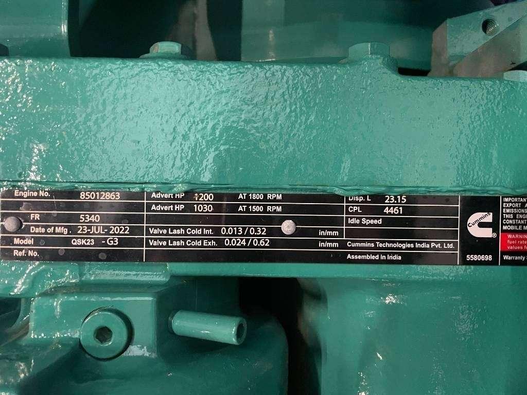 Cummins C900D5 - 900 kVA Surplus Genset - DPX-18527-O Photo 8