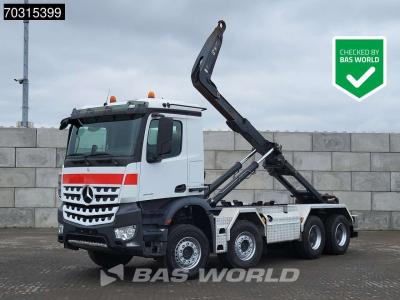 Mercedes-Benz Arocs 3248 8X4 26tons HIAB XR26Z59S containersystem Big-Axle Steelsuspension Euro 6 en vente par BAS World B.V.