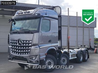 Mercedes-Benz Arocs 3763 8X4 Holztransport timber Truck Full Steel Big-Axle Automatic Engine Brake Euro 6 en vente par BAS World B.V.