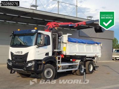Iveco X-Way 480 6X4 New! KH-Tipper HMF 2243Z-RCS Crane Retarder Big-Axle Euro 6 en vente par BAS World B.V.