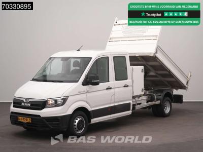 Man TGE 5.120 Dubbel Cabine Kipper met Kist Dubbellucht 3,5t Trekhaak Airco Cruise Camera Euro6 Tipper en vente par BAS World B.V.