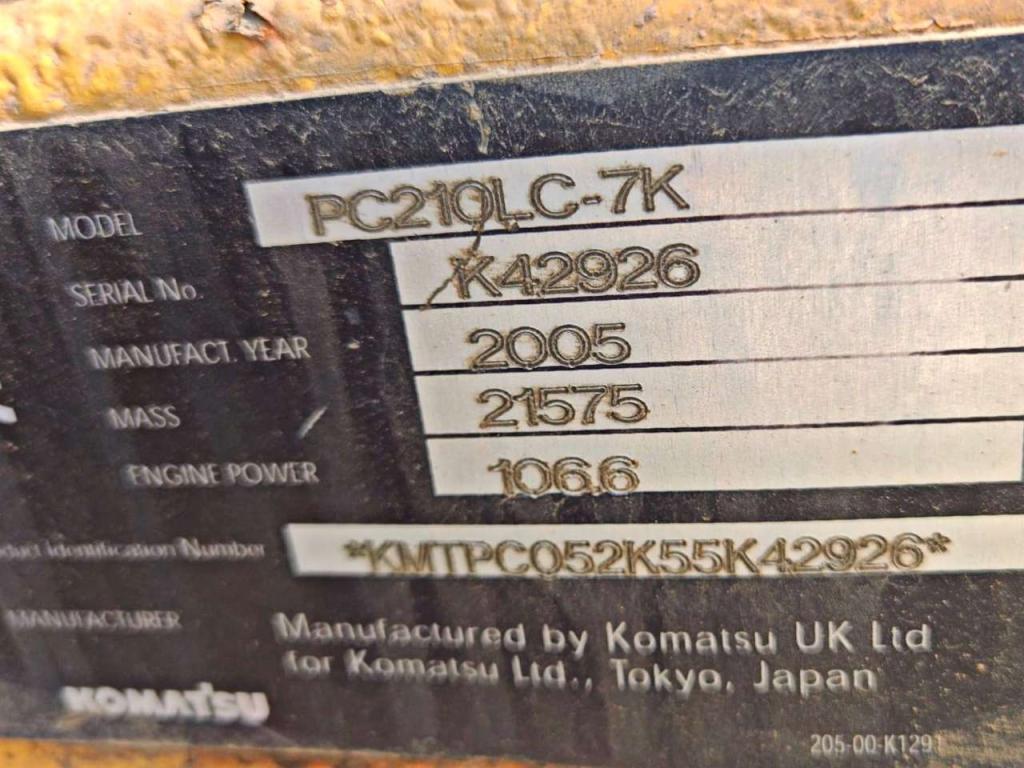 Komatsu PC210NLC-7K Photo 6