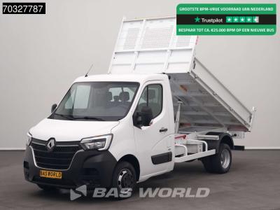 Renault Master 130PK Kipper Dubbellucht 3,5t Trekhaak Airco Cruise Euro6 Tipper Benne Kieper Airco Trekhaak en vente par BAS World B.V.