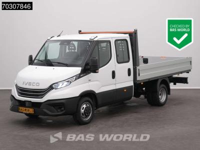 Iveco Daily 35C21 3.0L Open Laadbak Dubbel Cabine 210PK Dubbellucht 3,5t Trekgewicht ACC LED Airco Camera en vente par BAS World B.V.