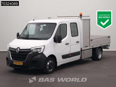 Renault Master 145PK Dubbel Cabine Open Laadbak met Kist Dubbellucht 3,5t Trekhaak LED Airco Cruise Zwaaila en vente par BAS World B.V.