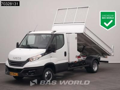 Iveco Daily 35C14 Automaat Dubbellucht Kipper met Kist 3,5t Trekhaak Airco Cruise Euro6 Tipper Benne Kiep en vente par BAS World B.V.