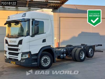 Scania G370 G 6X2 NL-Truck chassis Lift+Steering axle Automatic Euro 6 en vente par BAS World B.V.