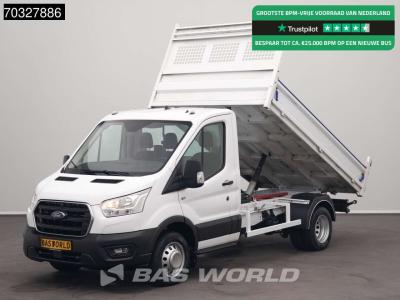 Ford Transit 130pk Kipper Dubbellucht Trekhaak Airco Cruise Euro6 Tipper Benne Kieper Airco Trekhaak Cru en vente par BAS World B.V.