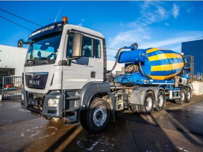 Man TGS 33.420 BBS + SEMI LIEBHERR 12M3 en vente par Braem NV