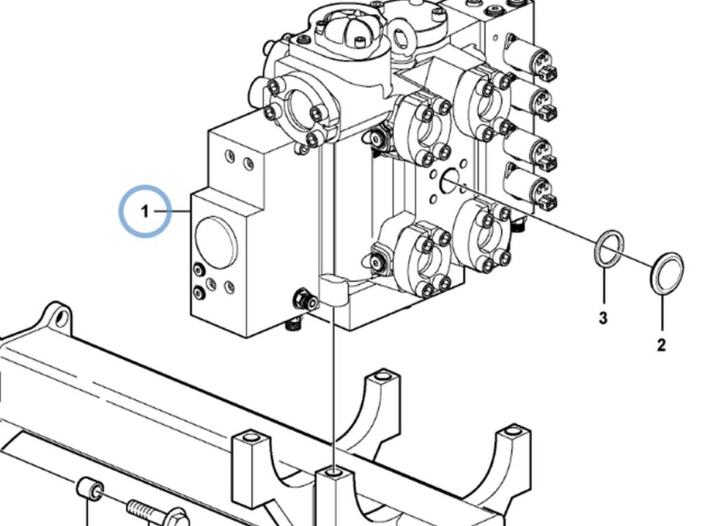 Volvo control valve for Volvo  L220F, L180E and L180F. Photo 2
