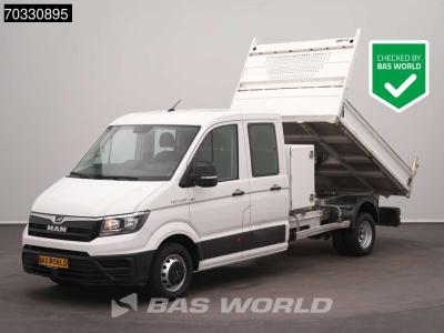Man TGE 5.120 Dubbel Cabine Kipper met Kist Dubbellucht 3,5t Trekhaak Airco Cruise Camera Euro6 Tipper en vente par BAS World B.V.