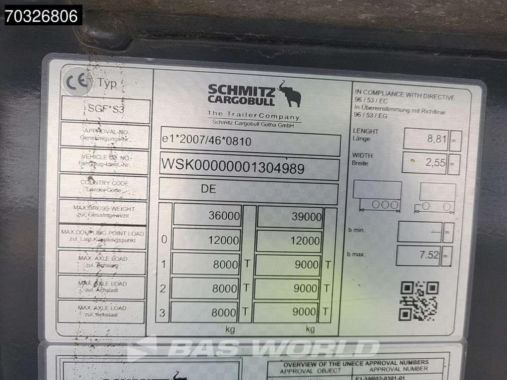 Schmitz SGF*S3 Isoliert Lift Axle APK 02/27 Photo 28
