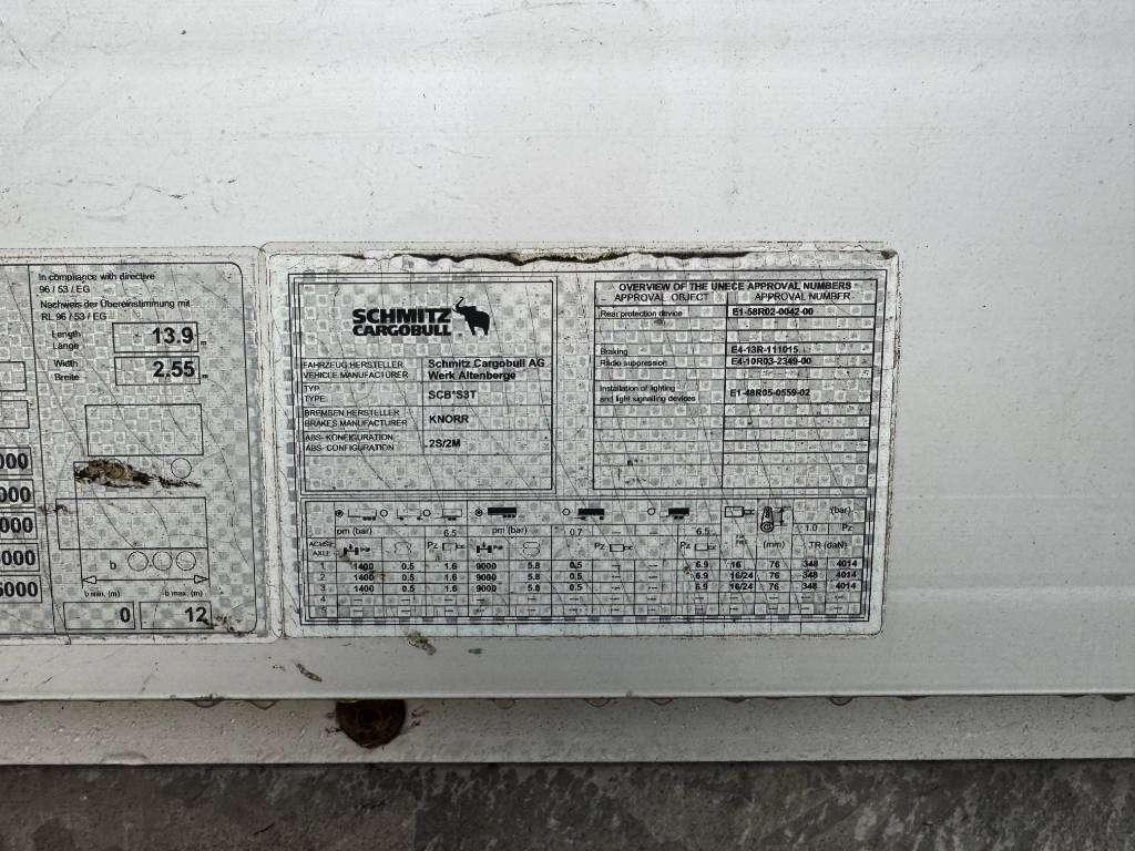 Schmitz Cargobull SCB*S3T Drankentrailer / 3 Axles / Speed Curtain Photo 24