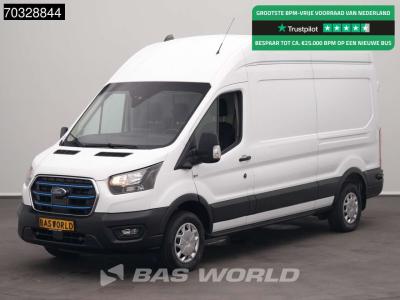 Ford e-Transit 184pk Elektrisch 68kWh 317km WLTP L2H3 Hoog Dak Navi Airco Cruise Parkeersensoren v+a SYN en vente par BAS World B.V.