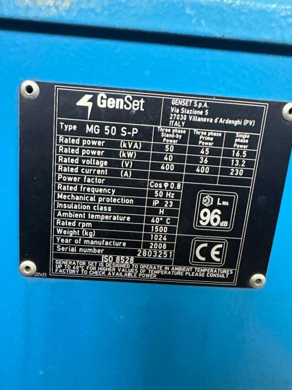 Genset MG 50 S-P Photo 3
