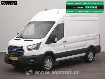 Ford e-Transit 184pk Elektrisch 68kWh 317km WLTP L2H3 Hoog Dak Navi 360camera CarPlay Airco Cruise CarPl en vente par BAS World B.V.