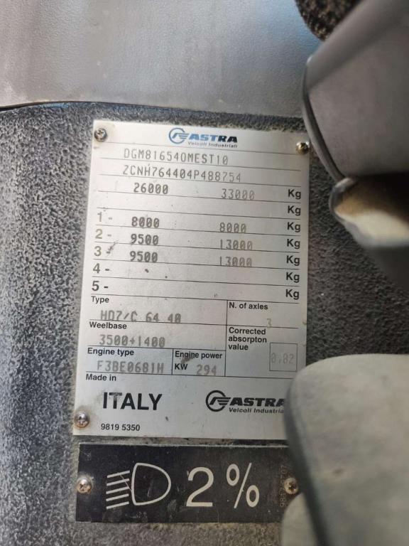 Astra HD7 64.40 BETONIERA 3 ASSI Photo 12