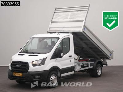 Ford Transit 170pk Kipper Dubbellucht 3,5t Trekhaak Airco Camera Euro6 Tipper Benne Kieper A/C Towbar en vente par BAS World B.V.