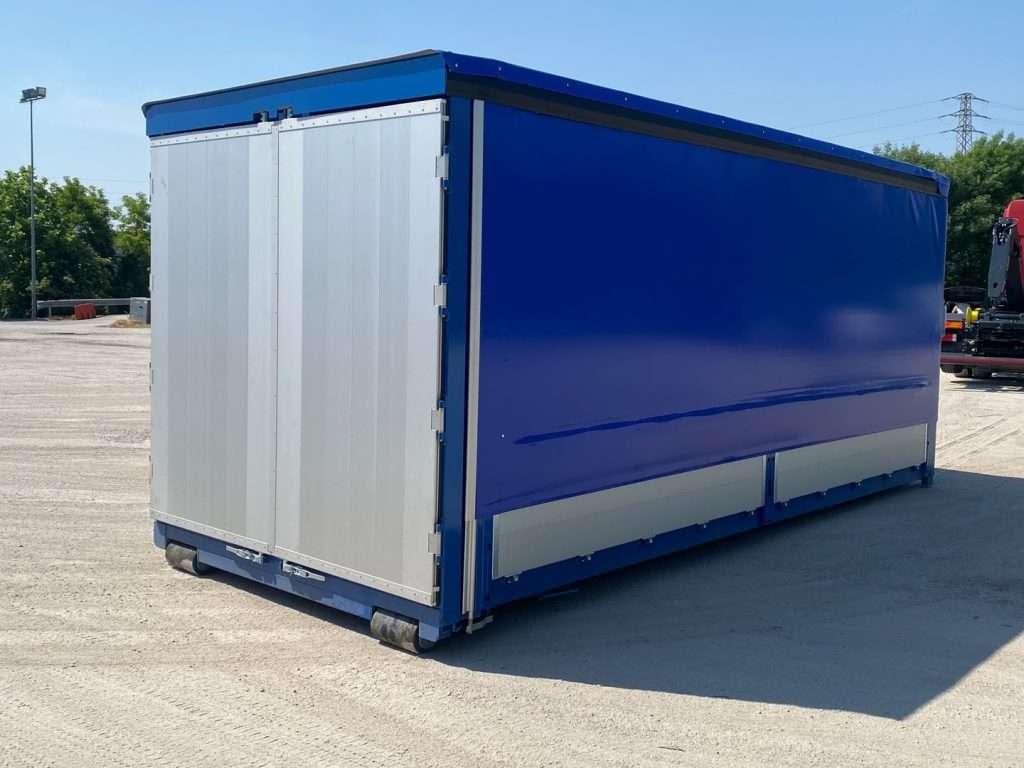 CONTAINER SCARRABILE NUOVO CENTINATO CON ALZA E A Photo 2