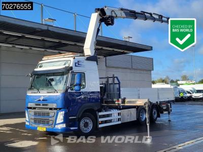 Volvo FM 500 FM 6X2 NL-Truck HMF 3220-K7 Kran Crane Winch Lift+Steering-Axle Euro 6 en vente par BAS World B.V.