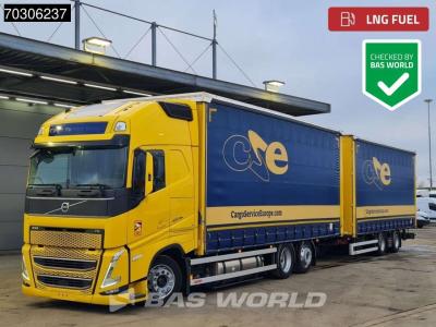 Volvo FH 460 6X2 Curtainsider Combi LNG Engine Sliding roof I-Park cool VEB+ en vente par BAS World B.V.