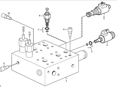 Volvo hydraulic valve for Volvo  L150E, L50D, L180F, L150F, L220E, L70E, L90E, L180E and L220F. en vente par Balavto