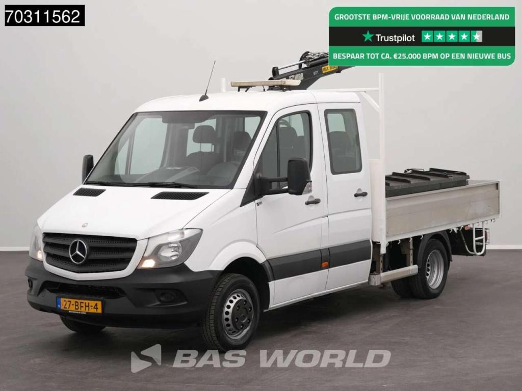 Mercedes-Benz Sprinter 513 CDI Automaat Kraanwagen HIAB 017T Dubbellucht Trekhaak Airco Euro6 Kraan Crane Kranwag Photo 1