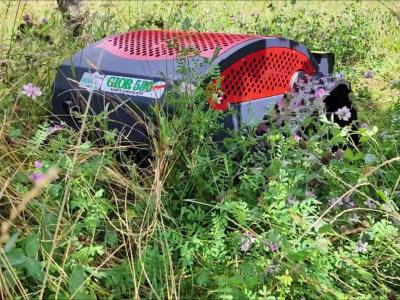 Gior TAGLIAERBA CINGOLATO GIOR 550 HYBRID - RADIOCOMANDATO - MOTORE POTENZIATO IBRIDO ELETTRICO en vente par Giordano Srl
