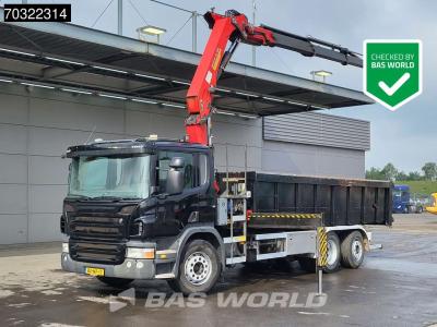 Scania P320 6X2 HMF 2420 K3 Tipper Lift+Steering Axle Euro 5 en vente par BAS World B.V.