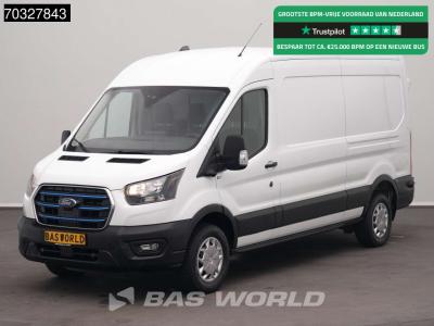 Ford e-Transit 184pk L3H2 L3 Elektrisch 68kWh 317km WLTP Navi Airco Cruise Parkeersensoren v+a SYNC4-Dis en vente par BAS World B.V.