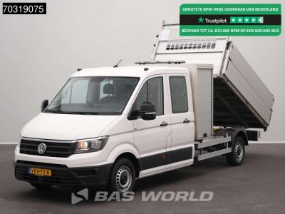 Volkswagen Crafter 140pk Kipper Dubbel Cabine met Kist Trekhaak Airco Cruise Camera Standkachel APK 03-2027 Eu en vente par BAS World B.V.